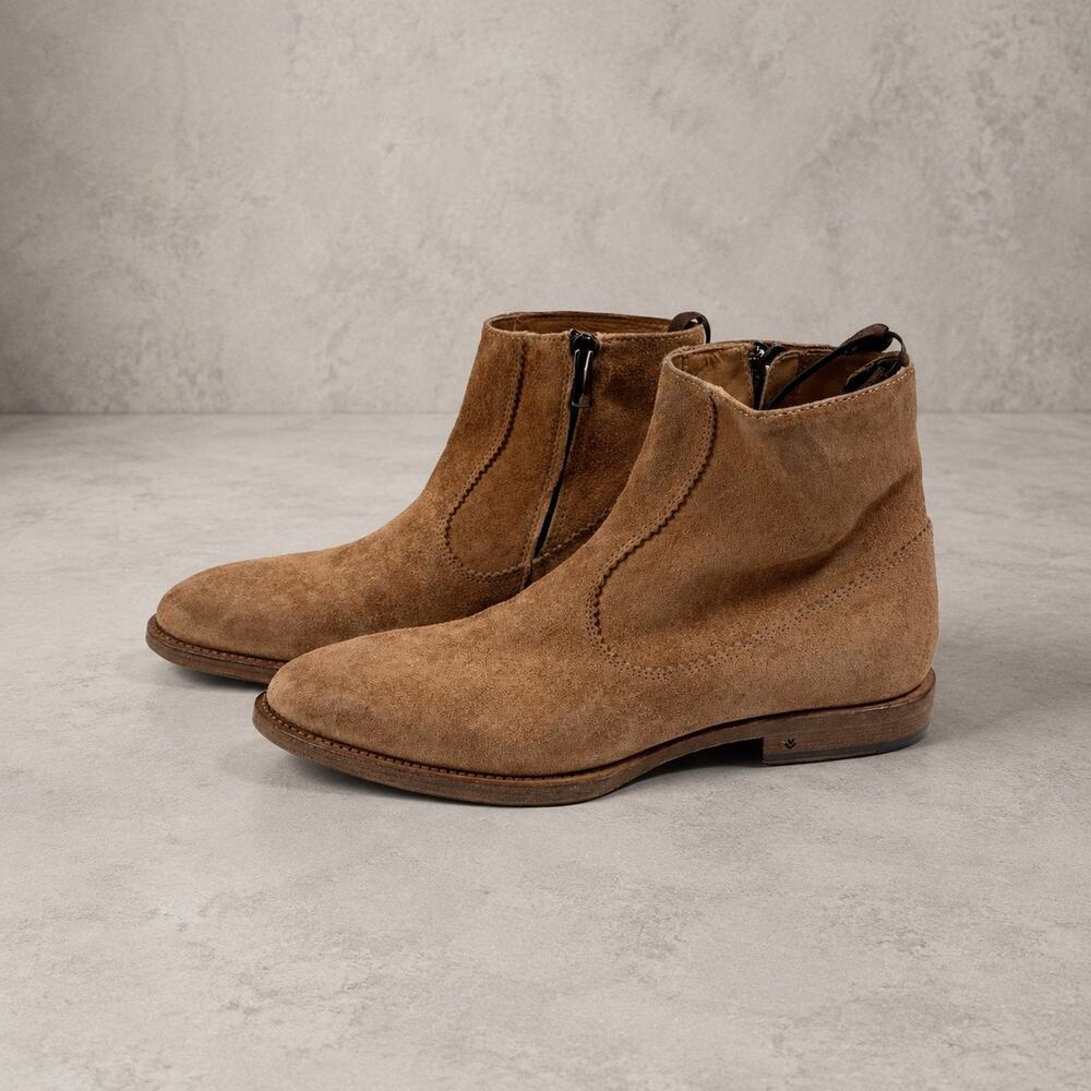 NWOT: John Varvatos Brown Leather Boots Size 8